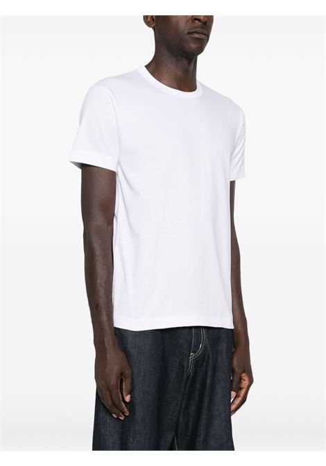 red emblem t-shirt unisex white COMME DES GARÇONS PLAY | AX-T340-0513